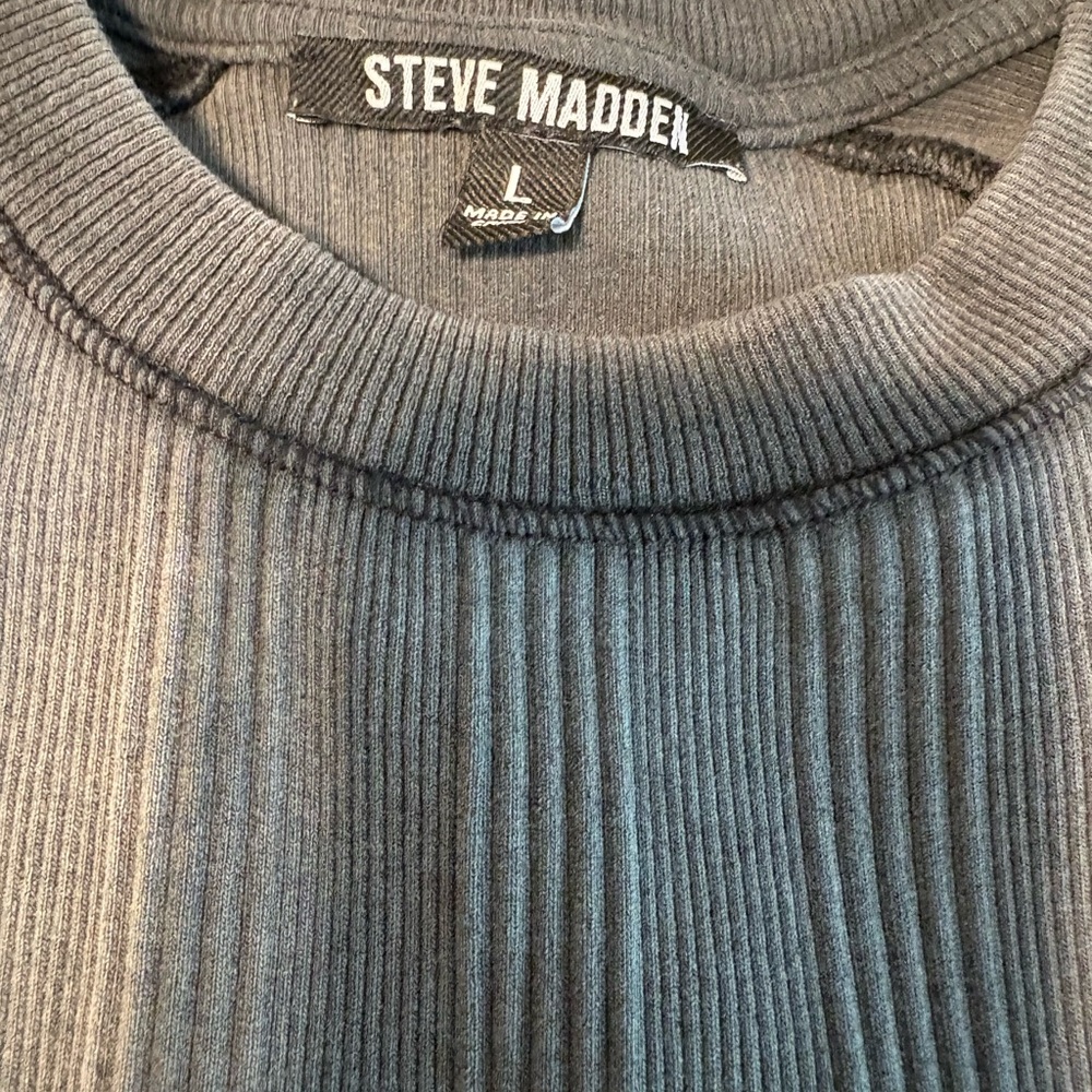 Steve Madden Charcoal Crewneck bodysuit